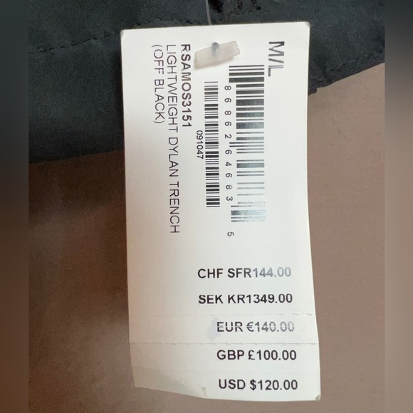 Vintage American Apparel light trench - never worn - Picture 5 of 5